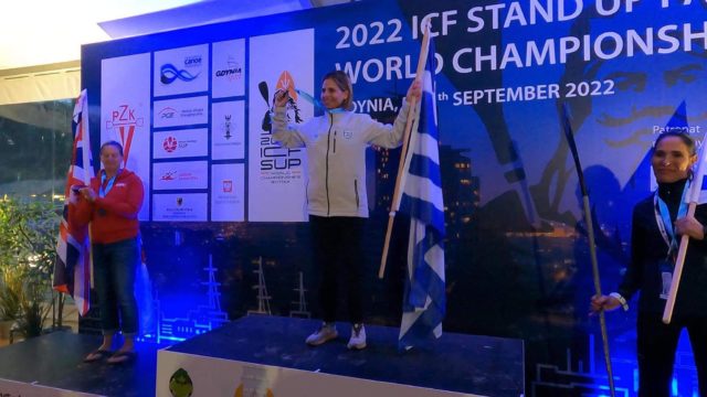 Πρώτη Θέση στο Παγκόσμιο Πρωτάθλημα SUP η Αθλήτρια μας Πένυ Τσαούτου