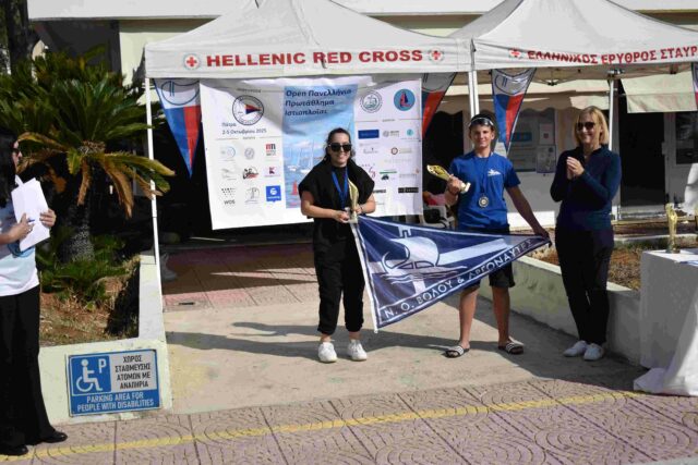 2η θέση οι αθλητές του ΝΟΒ-Α Χατζηπαρασίδου Δέσποινα και Απόστολος Καρκαλιάς στο Πανελλήνιο Πρωτάθλημα ΑμεΑ Hansa 303